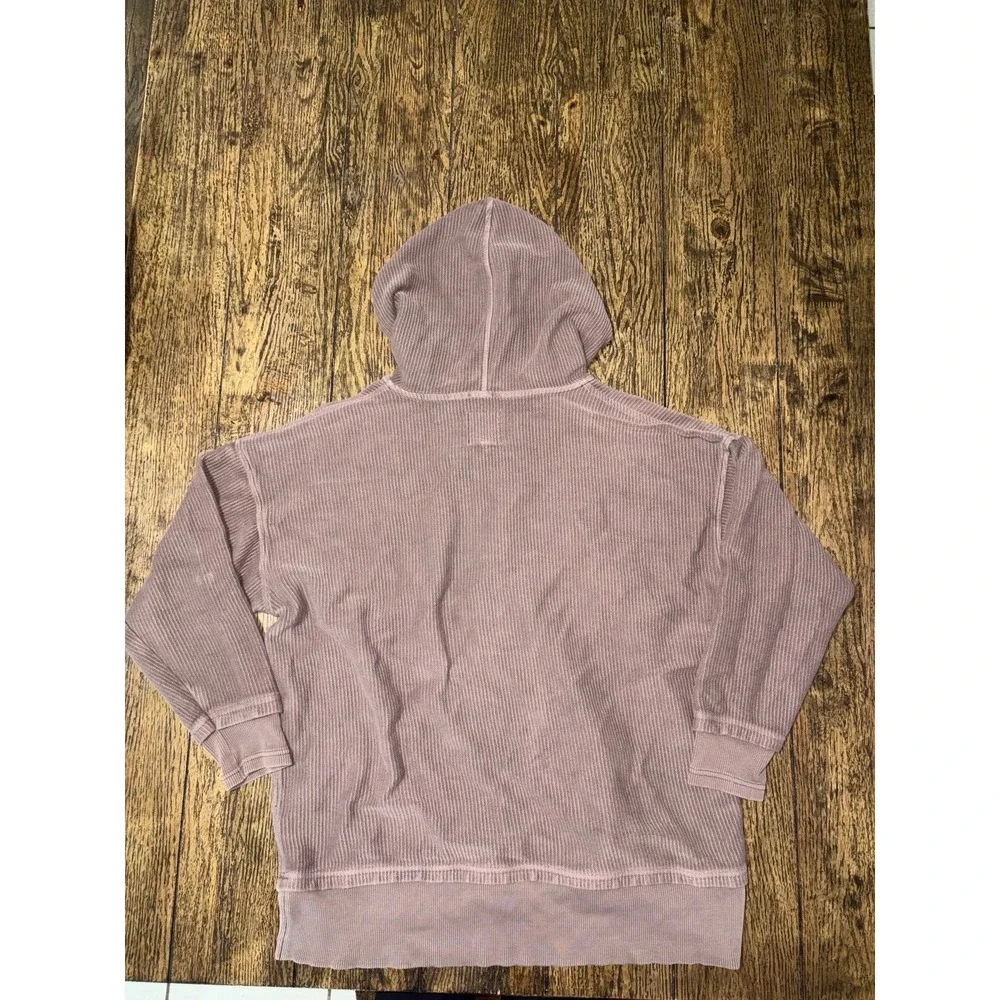 Aerie oversized Henley brown button sweater S - Picture 2 of 3